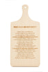 Grandparent Poem Engaved on Chopping Board