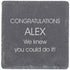 Congratulations Personalised Square Gift Coaster