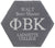Greek Letters Fraternity Sorority Hexagon Slate Coaster
