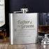 Traditional Top Hat Father of the Groom Hip Flask