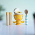 Wood Toy Egg Cup Play Set