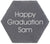 Happy Graduation Personalised Graduation Coaster