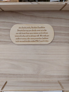 Custom Engraved Wooden Memory Box