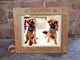 Wooden engraved picture frame 