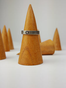 Natural Wood Ring Cone Jewellery Display