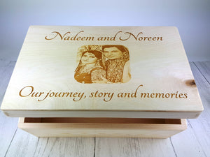 your photo etched onto wood