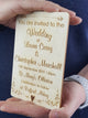 Custom Wood Wedding Invitations