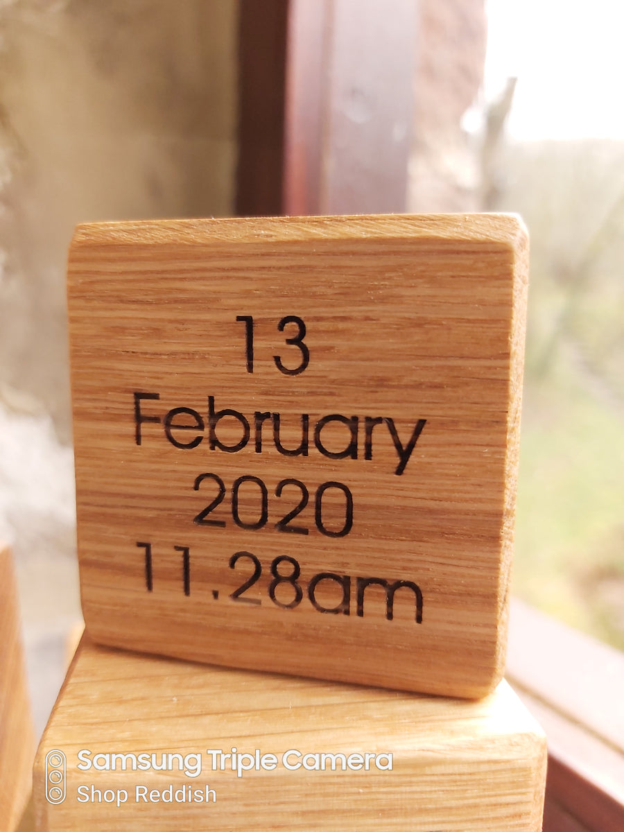 Building Memories Personalised Block – Derwent Valley Engravers