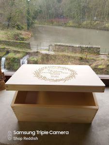Classic Personalised Wood Memory Box