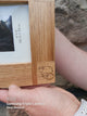 Oak Photo Frame Custom Engraved