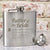 Traditional Top Hat Father of the Bride Hip Flask