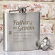 Traditional Top Hat Father of the Groom Hip Flask