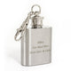 Personalised Stainless Steel Keyring Flask