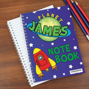 Space and Rocket Theme A5 Notebook
