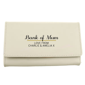 Classic Cream Leather Purse Wallet
