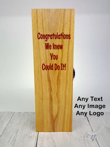 Single Bottle Wood Gift Box