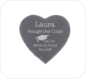 She Thought She Could Personalised Graduation Gift Coaster