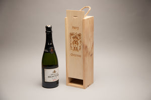 Single Bottle Christmas Gift Box with Cheeky Elf
